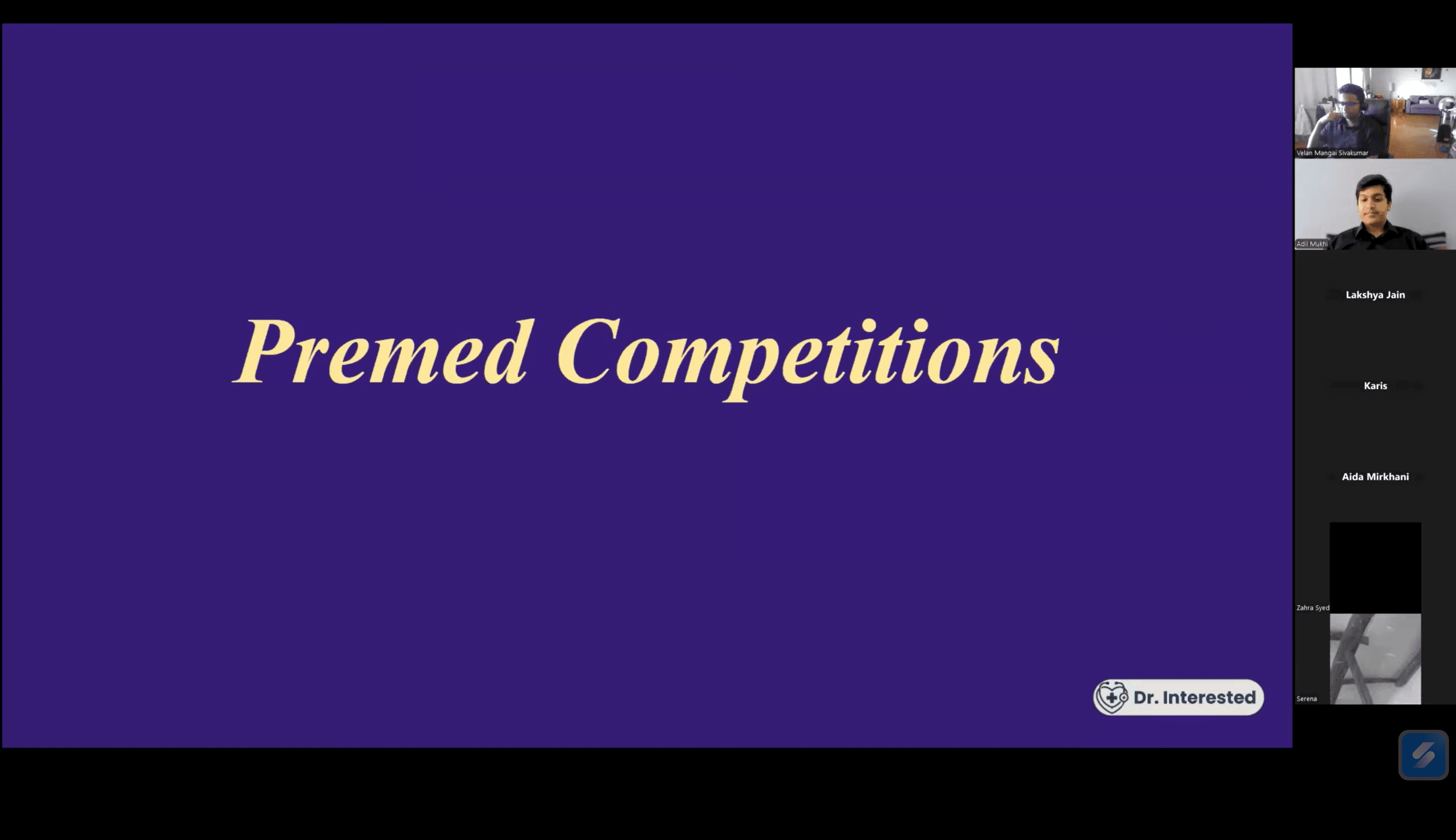 Dr. Interested Webinar Series: #3 Premed Competitions — How to Find, Prepare, and Excel